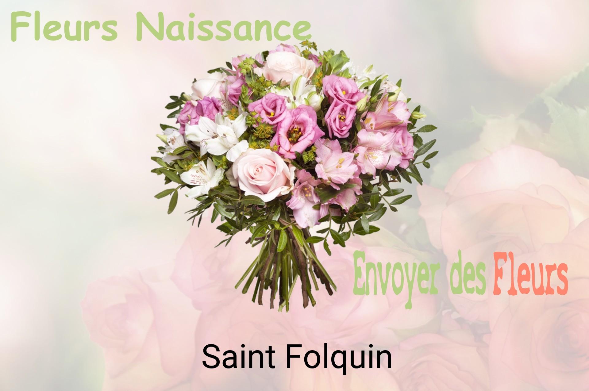 Bouquet de fleurs de naissance livré à Saint-Folquin